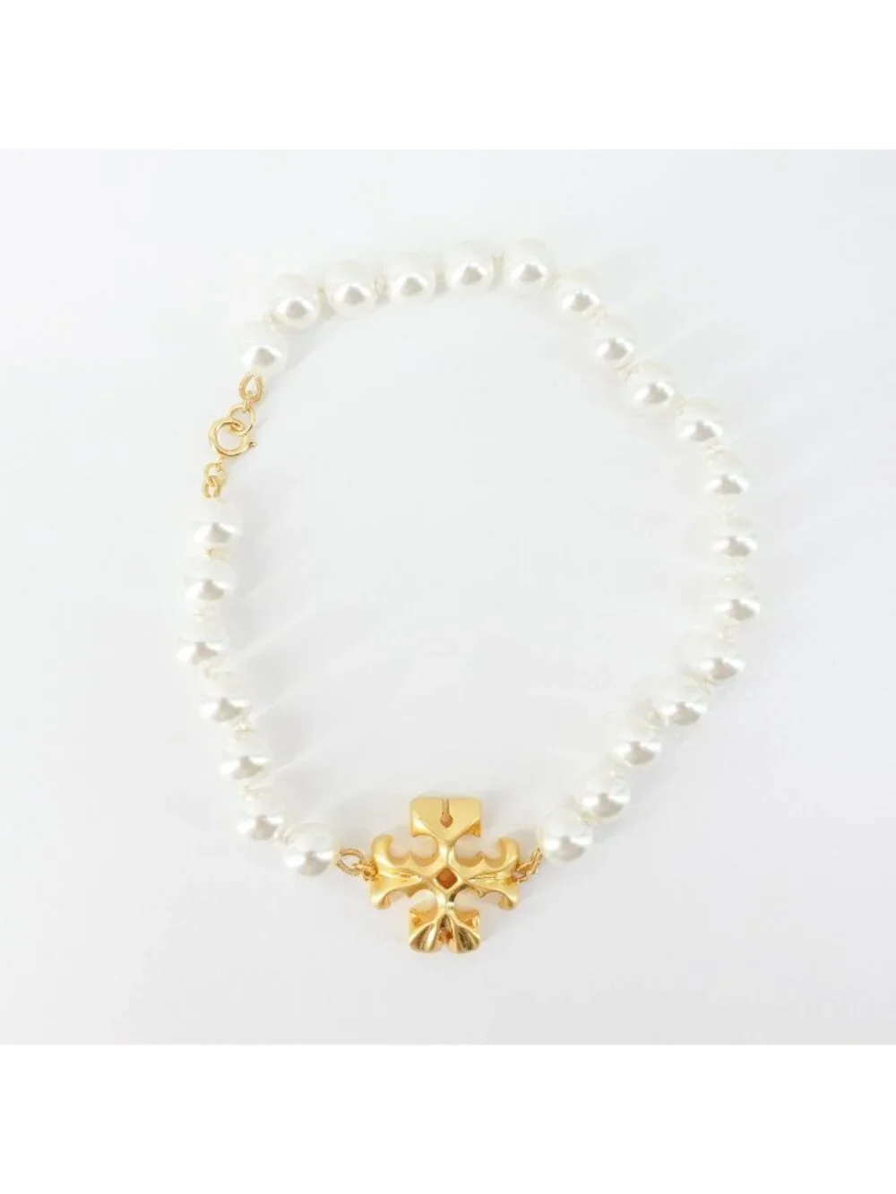 Tory Burch Roxanne Pearl Necklace Gold/ Ivory OS